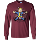T-Shirts Maroon / YS Nuclear Beauty Youth Long Sleeve T-Shirt