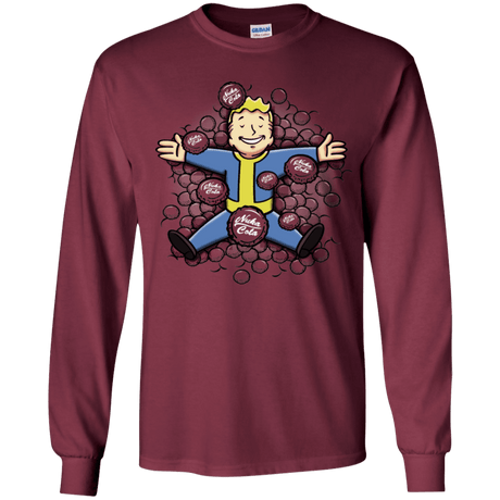 T-Shirts Maroon / YS Nuclear Beauty Youth Long Sleeve T-Shirt