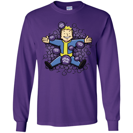 T-Shirts Purple / YS Nuclear Beauty Youth Long Sleeve T-Shirt