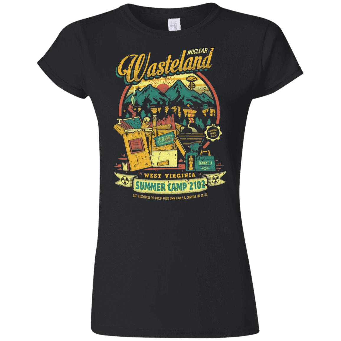 T-Shirts Black / S Nuclear Summer Camp Junior Slimmer-Fit T-Shirt