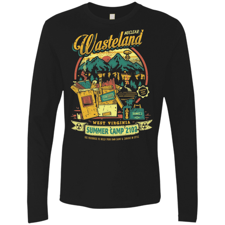 T-Shirts Black / S Nuclear Summer Camp Men's Premium Long Sleeve