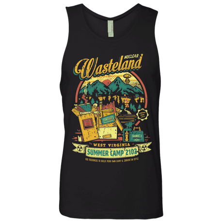 T-Shirts Black / S Nuclear Summer Camp Men's Premium Tank Top