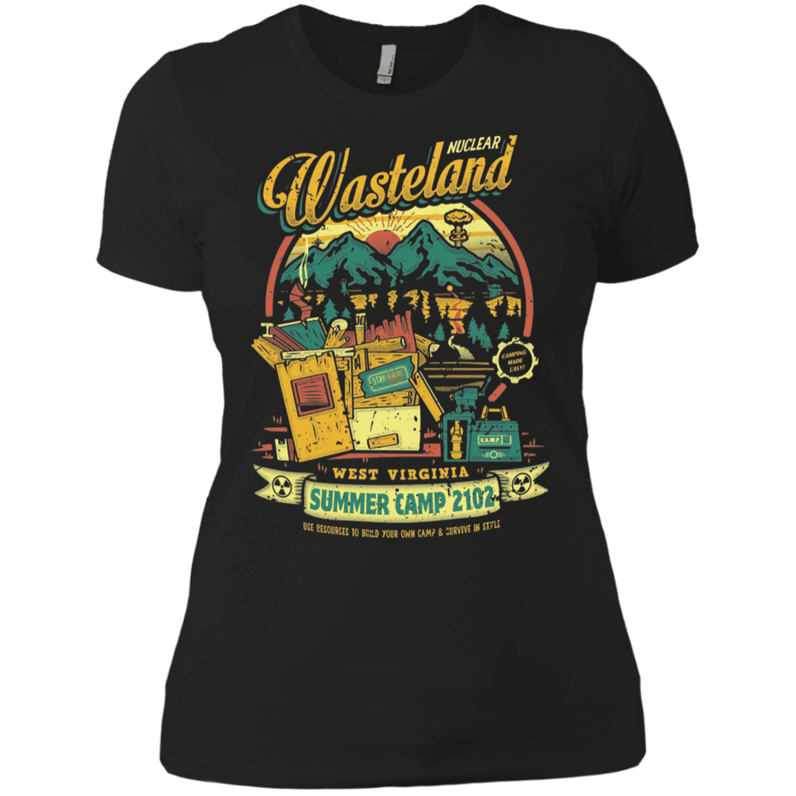 T-Shirts Black / X-Small Nuclear Summer Camp Women's Premium T-Shirt