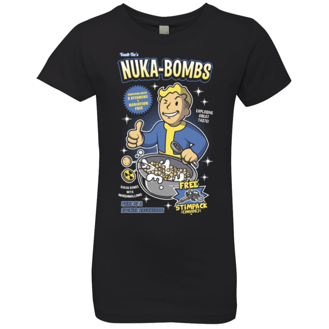 T-Shirts Black / YXS Nuka Bombs Girls Premium T-Shirt