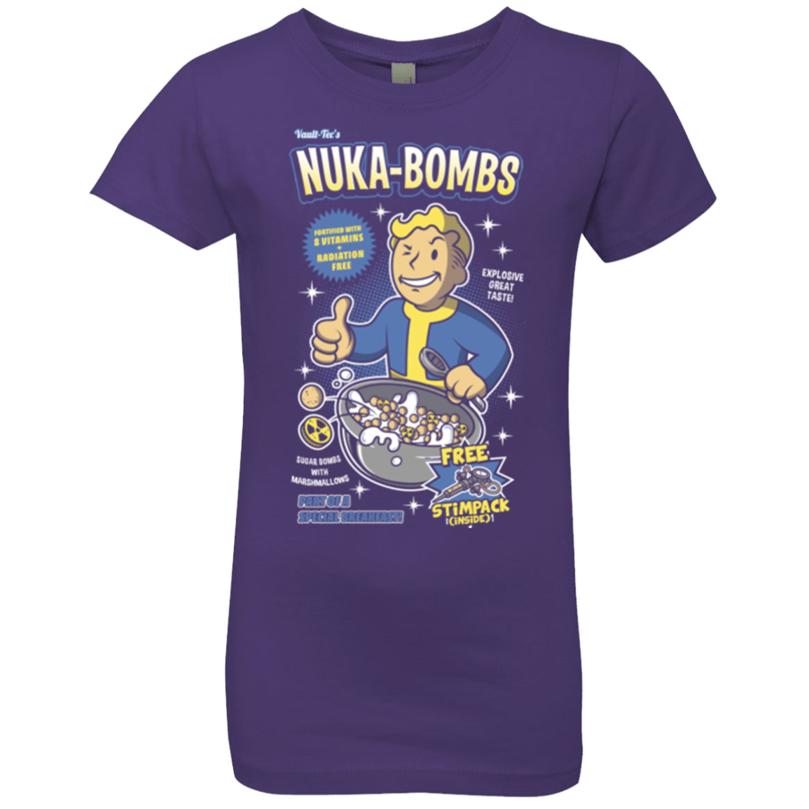 T-Shirts Purple Rush / YXS Nuka Bombs Girls Premium T-Shirt