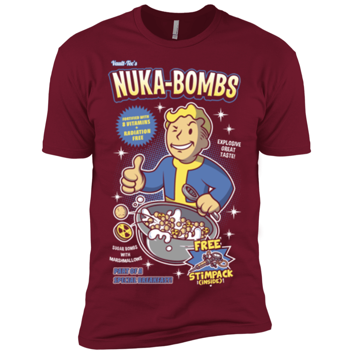 T-Shirts Cardinal / X-Small Nuka Bombs Men's Premium T-Shirt