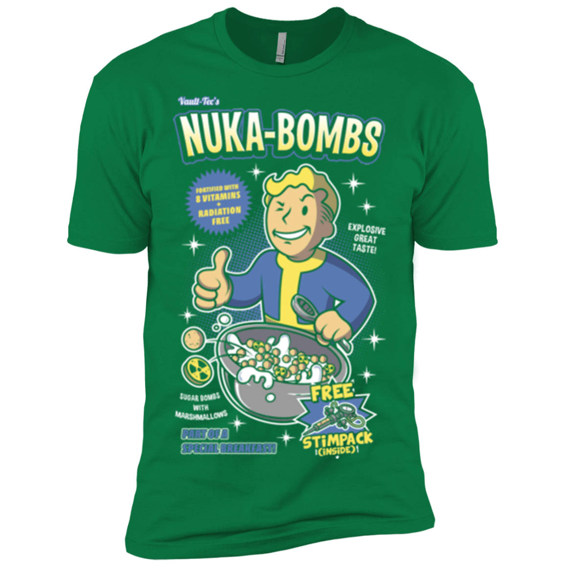T-Shirts Kelly Green / X-Small Nuka Bombs Men's Premium T-Shirt