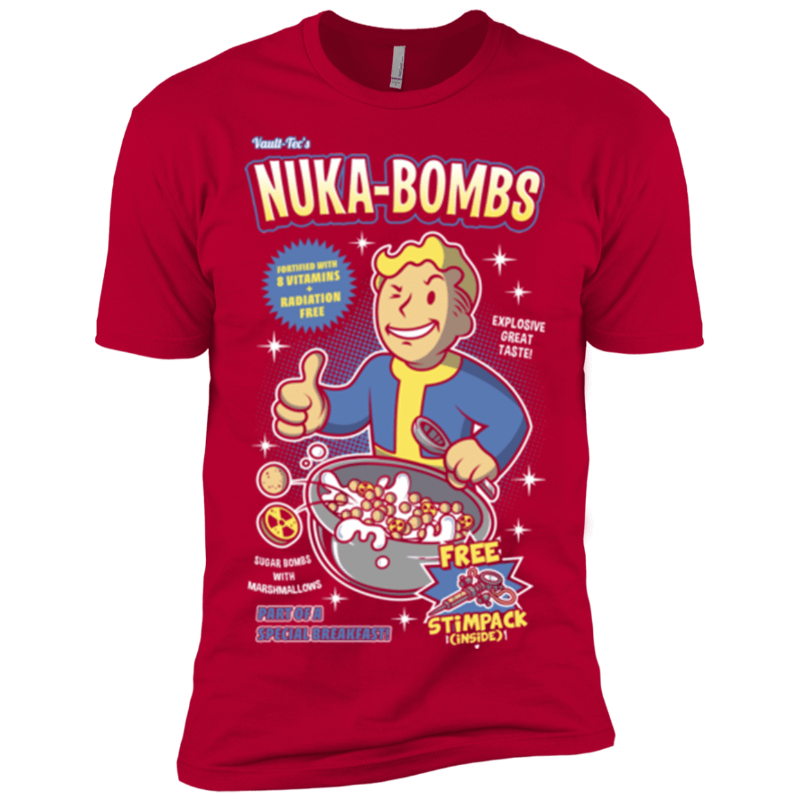 T-Shirts Red / X-Small Nuka Bombs Men's Premium T-Shirt