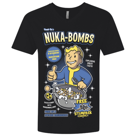 T-Shirts Black / X-Small Nuka Bombs Men's Premium V-Neck