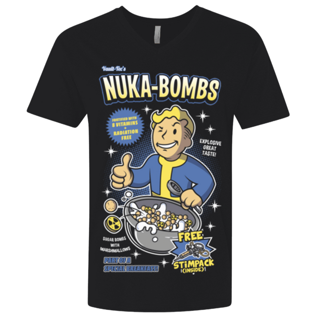 T-Shirts Black / X-Small Nuka Bombs Men's Premium V-Neck