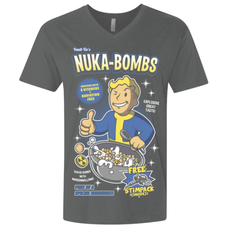 T-Shirts Heavy Metal / X-Small Nuka Bombs Men's Premium V-Neck