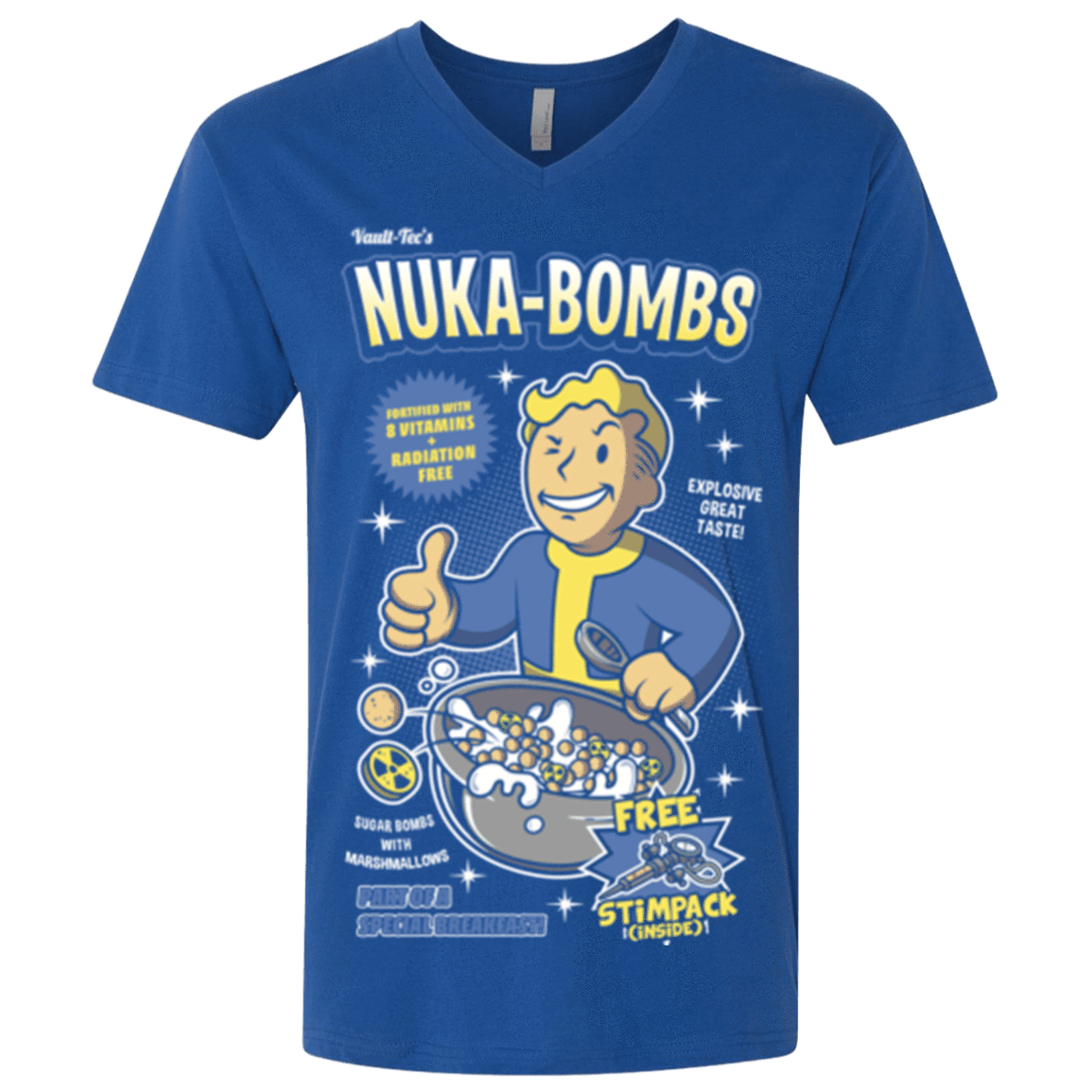 T-Shirts Royal / X-Small Nuka Bombs Men's Premium V-Neck