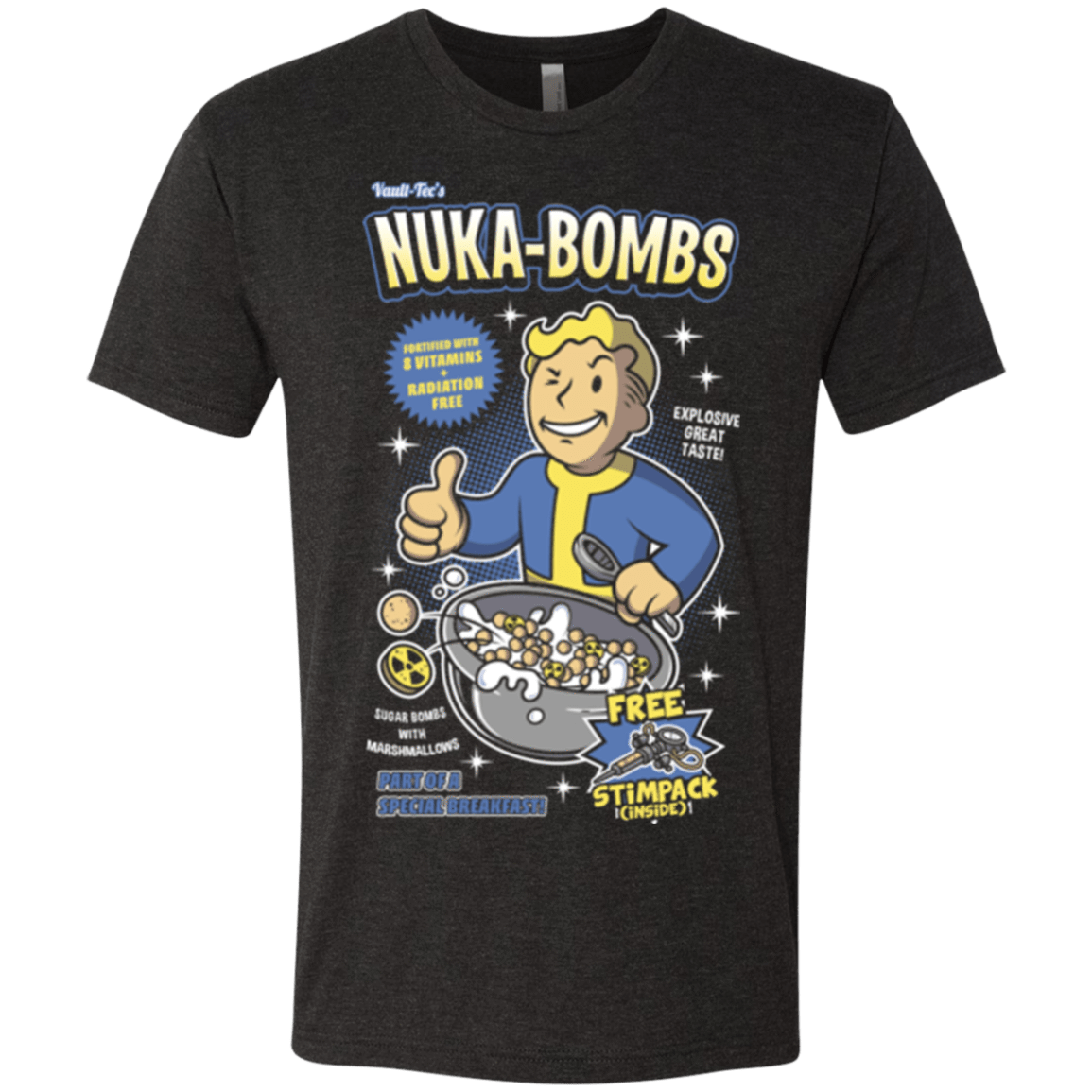 T-Shirts Vintage Black / Small Nuka Bombs Men's Triblend T-Shirt