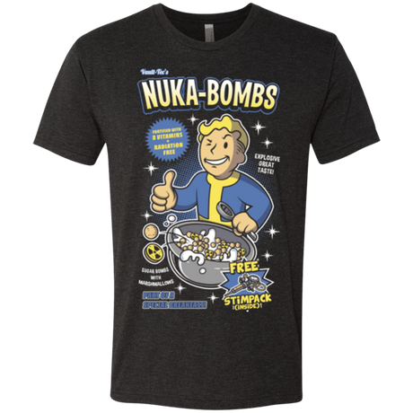 T-Shirts Vintage Black / Small Nuka Bombs Men's Triblend T-Shirt