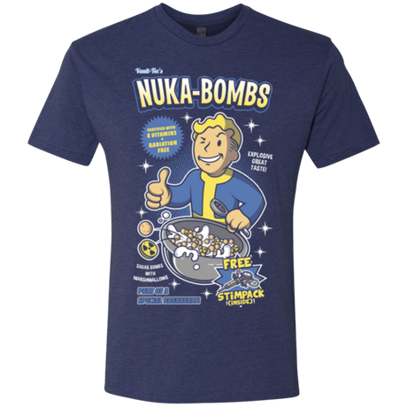 T-Shirts Vintage Navy / Small Nuka Bombs Men's Triblend T-Shirt