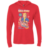 T-Shirts Vintage Red / X-Small Nuka Bombs Triblend Long Sleeve Hoodie Tee