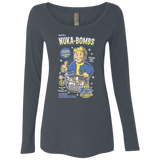 T-Shirts Vintage Navy / Small Nuka Bombs Women's Triblend Long Sleeve Shirt