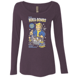 T-Shirts Vintage Purple / Small Nuka Bombs Women's Triblend Long Sleeve Shirt