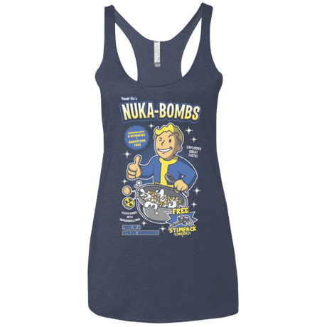 T-Shirts Vintage Navy / X-Small Nuka Bombs Women's Triblend Racerback Tank