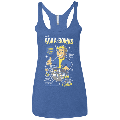 T-Shirts Vintage Royal / X-Small Nuka Bombs Women's Triblend Racerback Tank