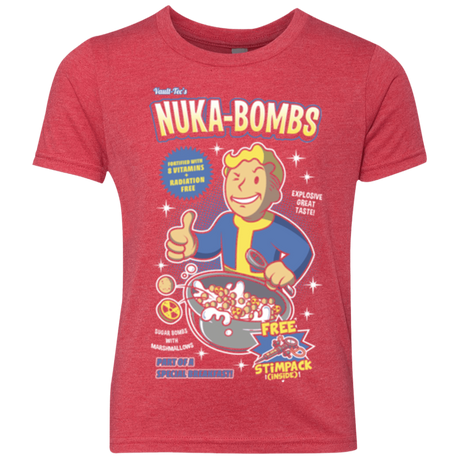 T-Shirts Vintage Red / YXS Nuka Bombs Youth Triblend T-Shirt