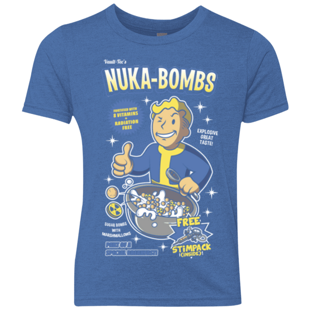 T-Shirts Vintage Royal / YXS Nuka Bombs Youth Triblend T-Shirt
