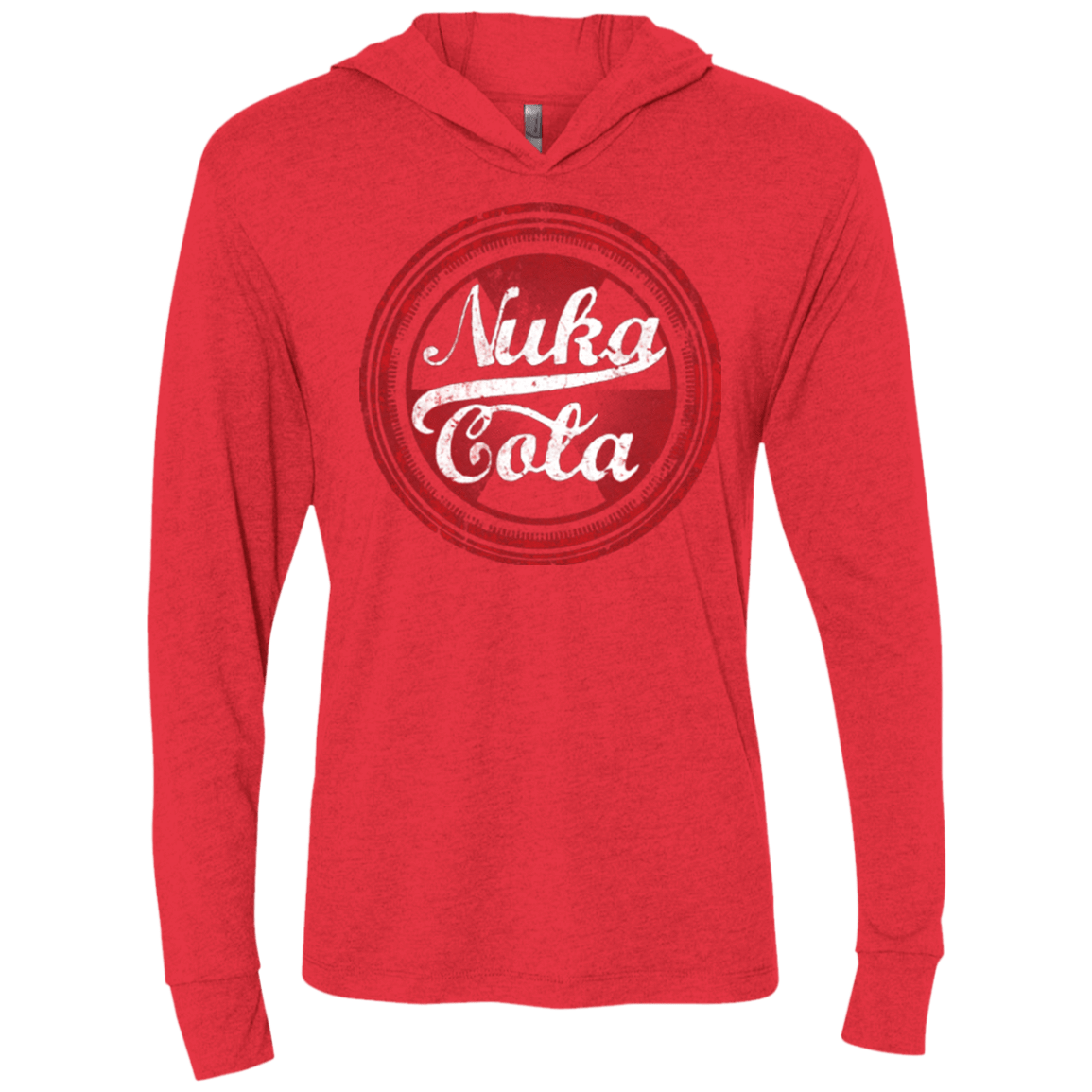 T-Shirts Vintage Red / X-Small Nuka Cola Triblend Long Sleeve Hoodie Tee