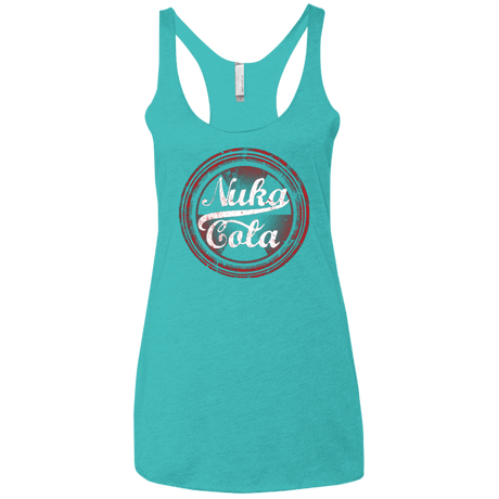 T-Shirts Tahiti Blue / X-Small Nuka Cola Women's Triblend Racerback Tank