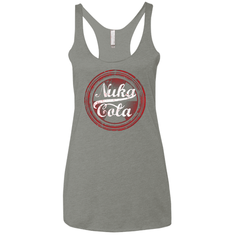 T-Shirts Venetian Grey / X-Small Nuka Cola Women's Triblend Racerback Tank