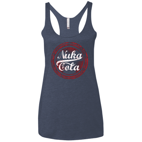 T-Shirts Vintage Navy / X-Small Nuka Cola Women's Triblend Racerback Tank