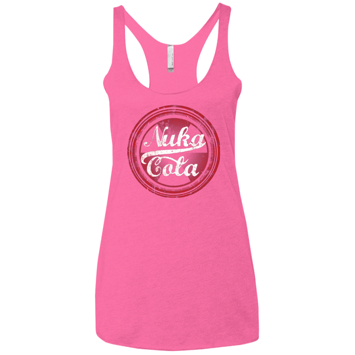 T-Shirts Vintage Pink / X-Small Nuka Cola Women's Triblend Racerback Tank