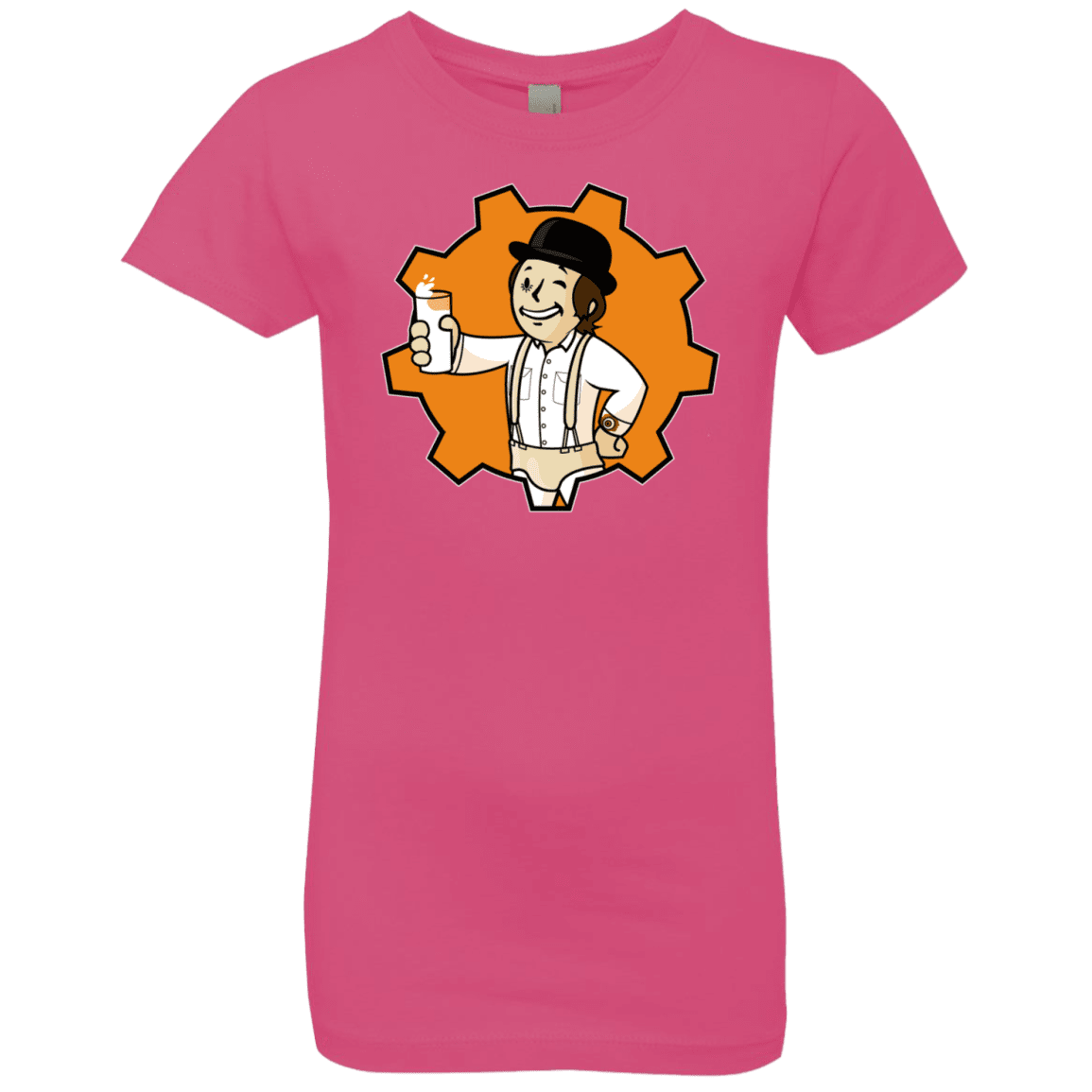 T-Shirts Hot Pink / YXS Nuka Milk Girls Premium T-Shirt