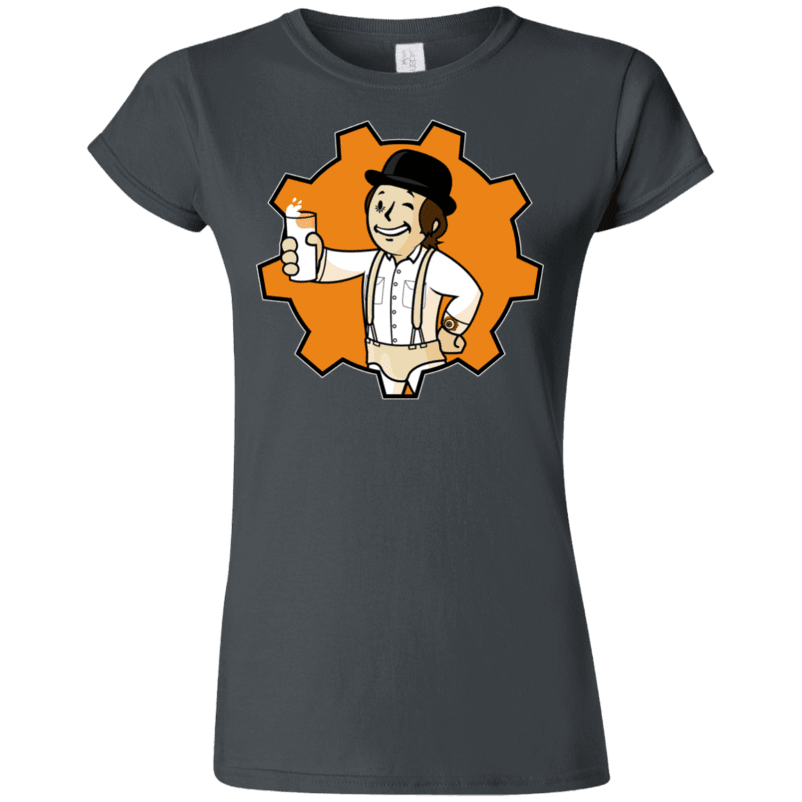 T-Shirts Charcoal / S Nuka Milk Junior Slimmer-Fit T-Shirt