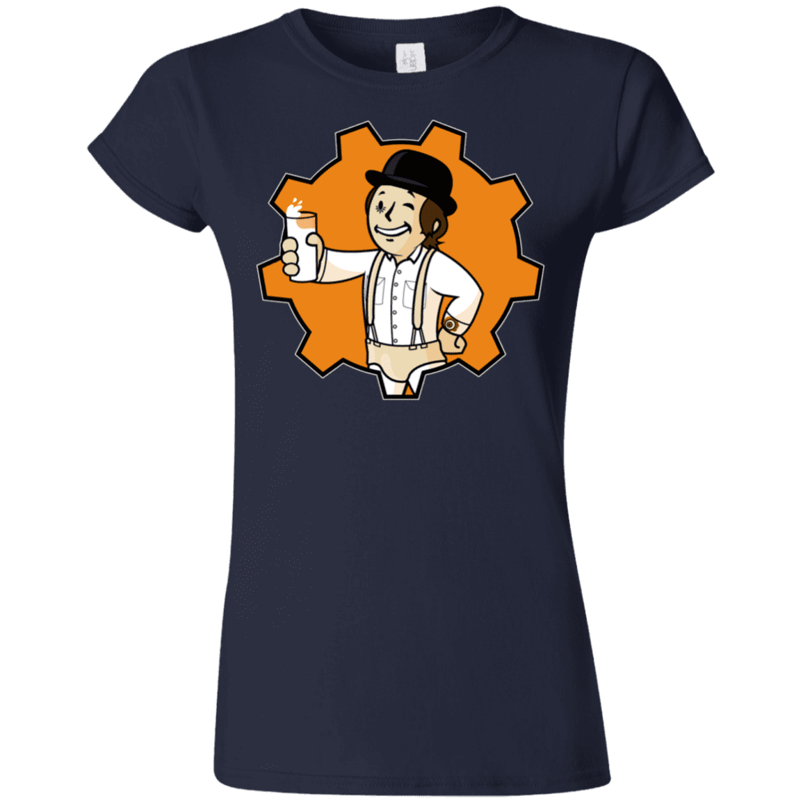 T-Shirts Navy / S Nuka Milk Junior Slimmer-Fit T-Shirt