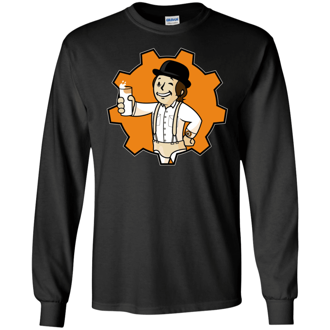 T-Shirts Black / S Nuka Milk Men's Long Sleeve T-Shirt