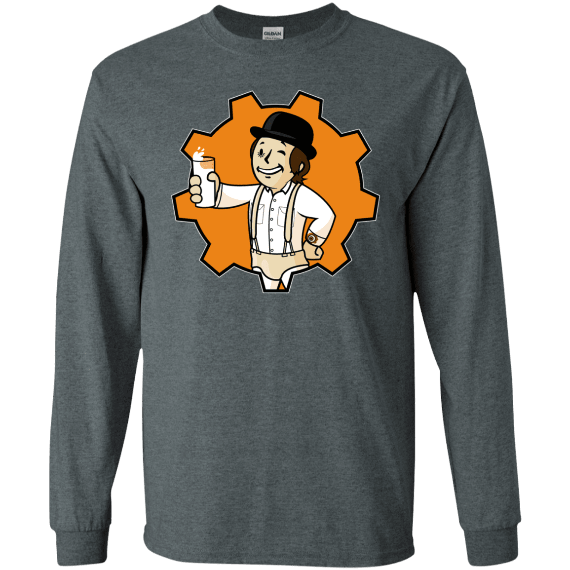 T-Shirts Dark Heather / S Nuka Milk Men's Long Sleeve T-Shirt