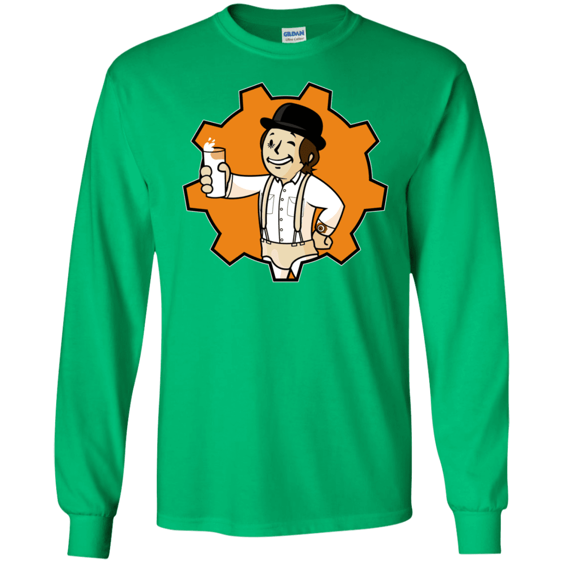 T-Shirts Irish Green / S Nuka Milk Men's Long Sleeve T-Shirt