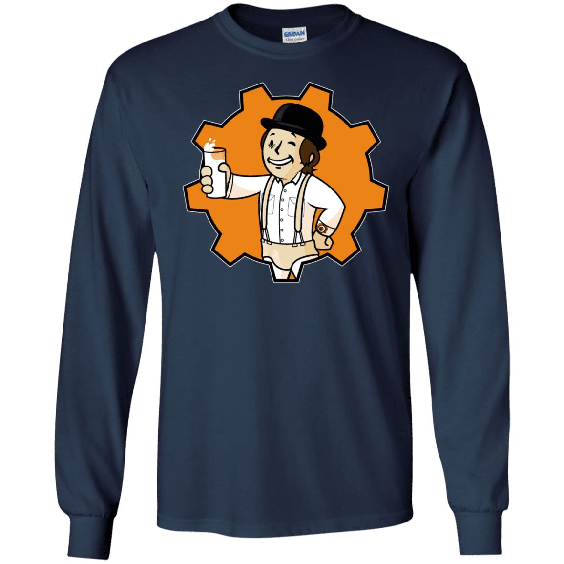 T-Shirts Navy / S Nuka Milk Men's Long Sleeve T-Shirt