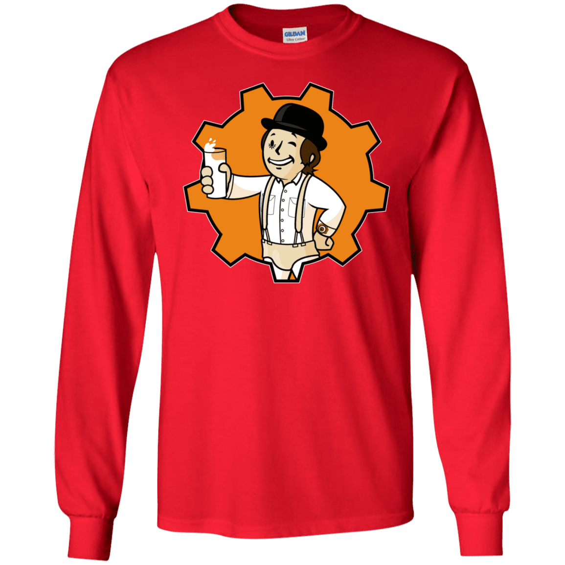 T-Shirts Red / S Nuka Milk Men's Long Sleeve T-Shirt