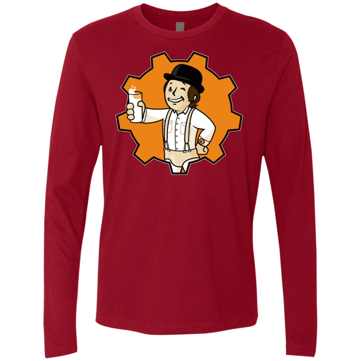 T-Shirts Cardinal / S Nuka Milk Men's Premium Long Sleeve