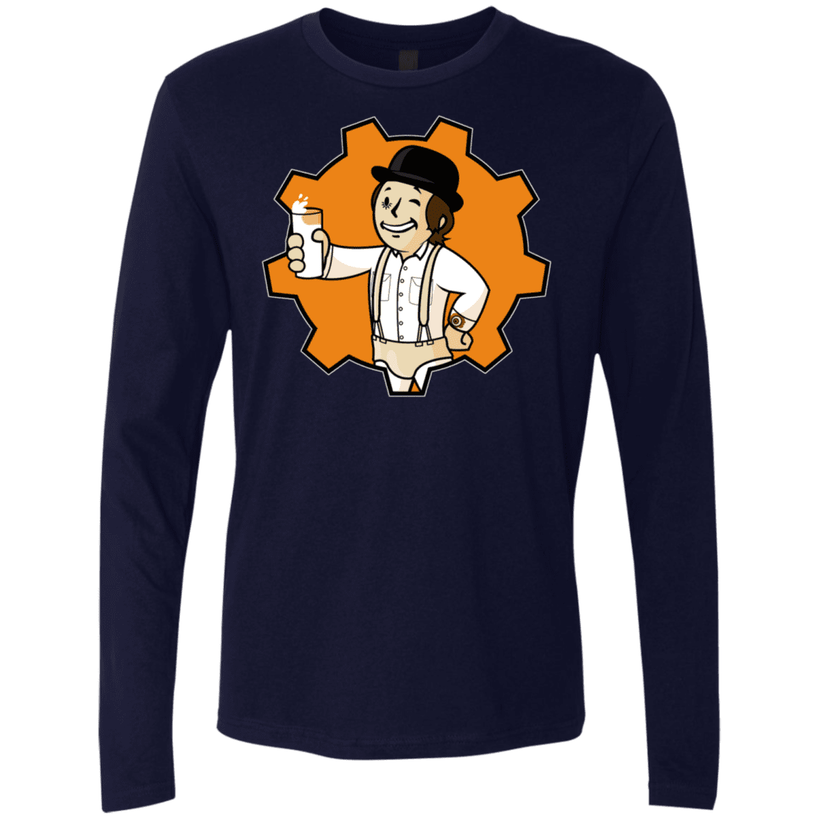 T-Shirts Midnight Navy / S Nuka Milk Men's Premium Long Sleeve