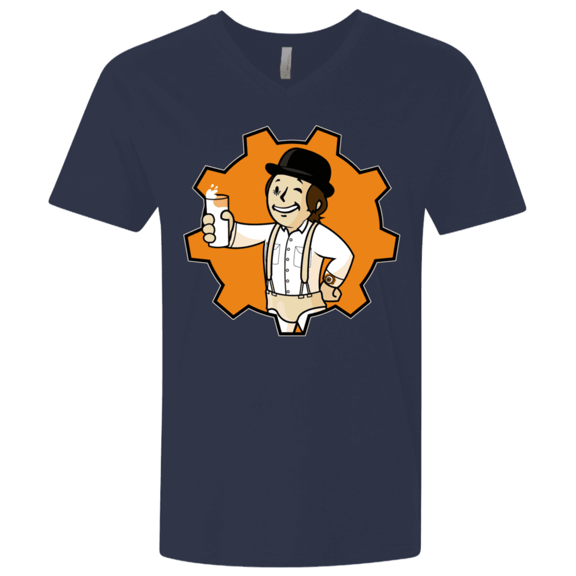 T-Shirts Midnight Navy / X-Small Nuka Milk Men's Premium V-Neck