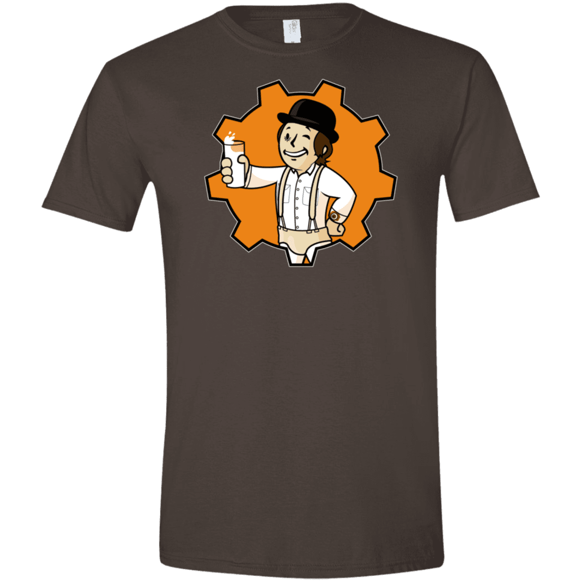 T-Shirts Dark Chocolate / S Nuka Milk Men's Semi-Fitted Softstyle