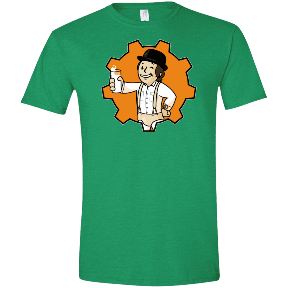 T-Shirts Heather Irish Green / S Nuka Milk Men's Semi-Fitted Softstyle