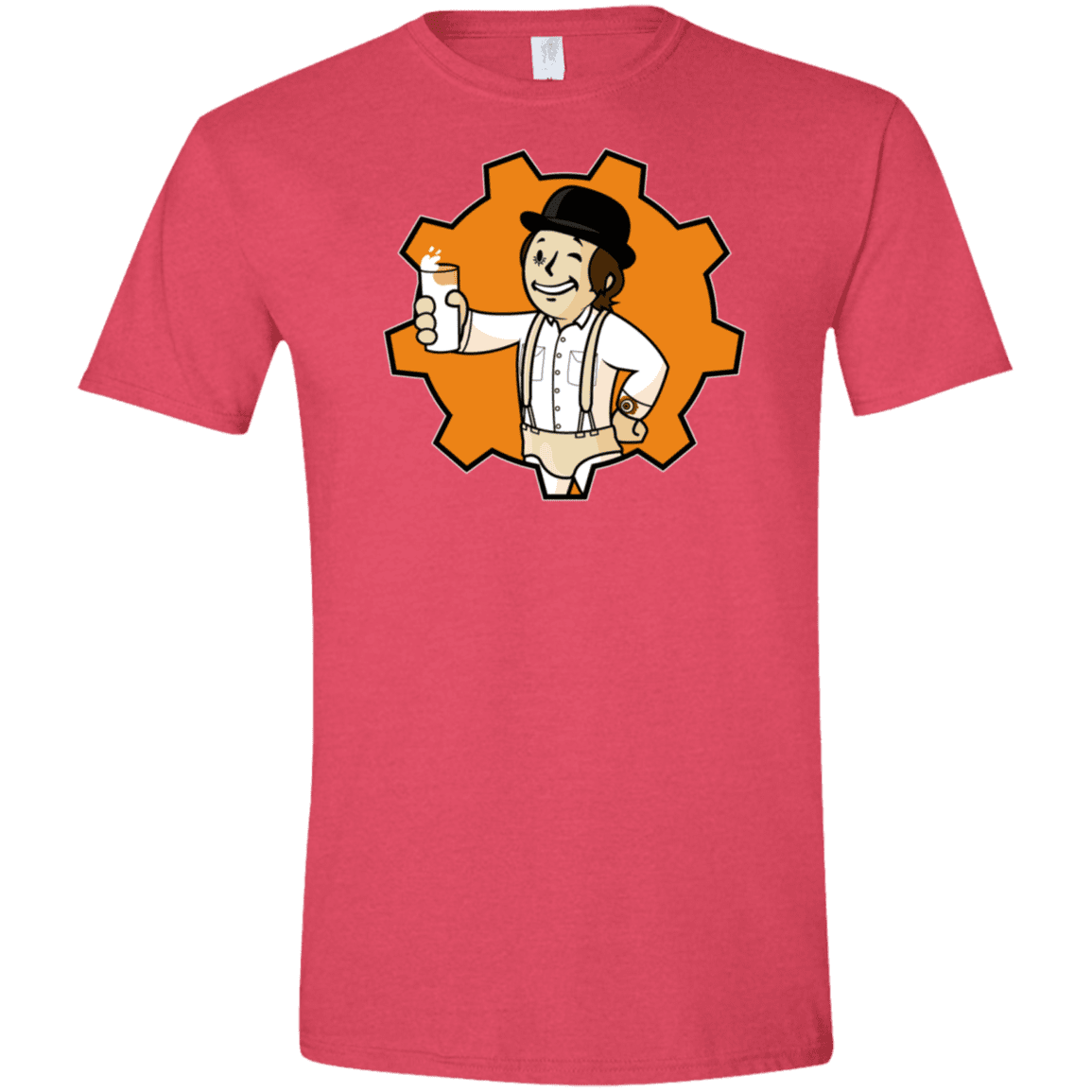 T-Shirts Heather Red / S Nuka Milk Men's Semi-Fitted Softstyle