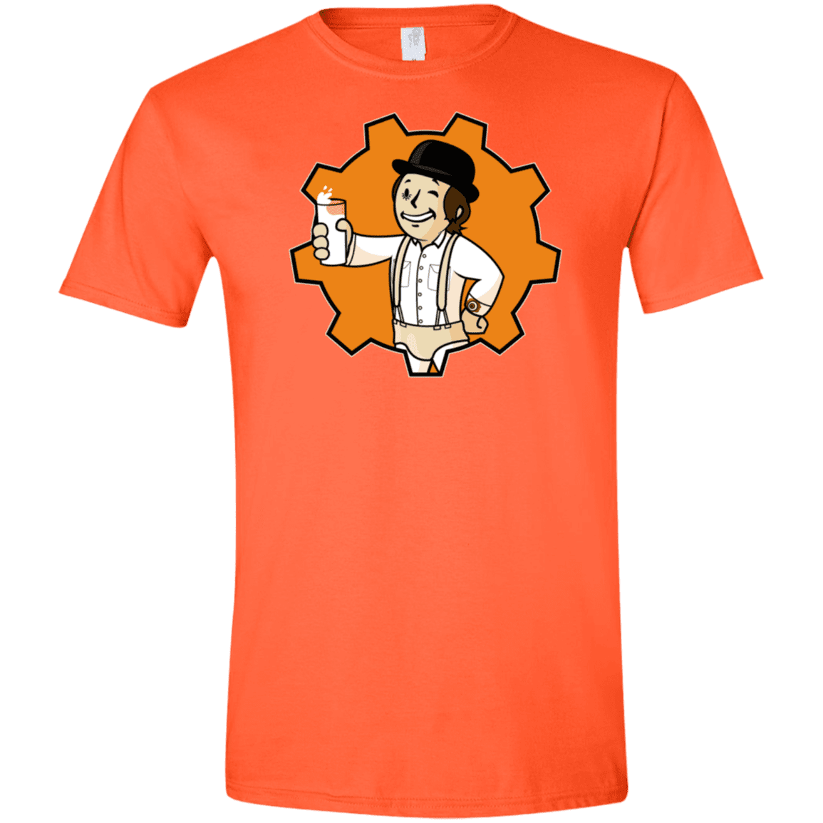 T-Shirts Orange / S Nuka Milk Men's Semi-Fitted Softstyle