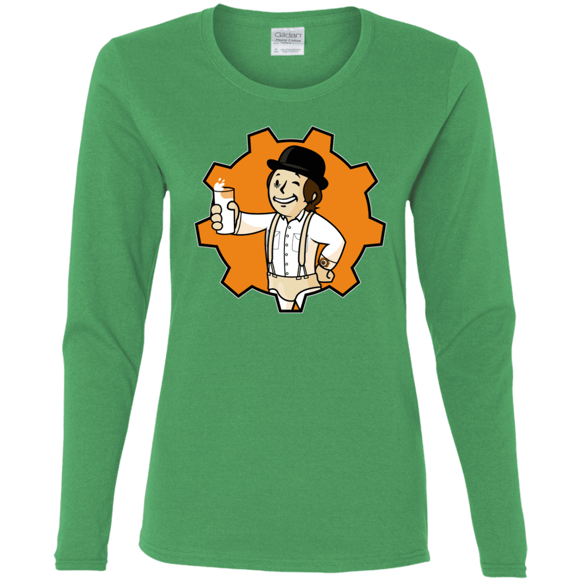 T-Shirts Irish Green / S Nuka Milk Women's Long Sleeve T-Shirt