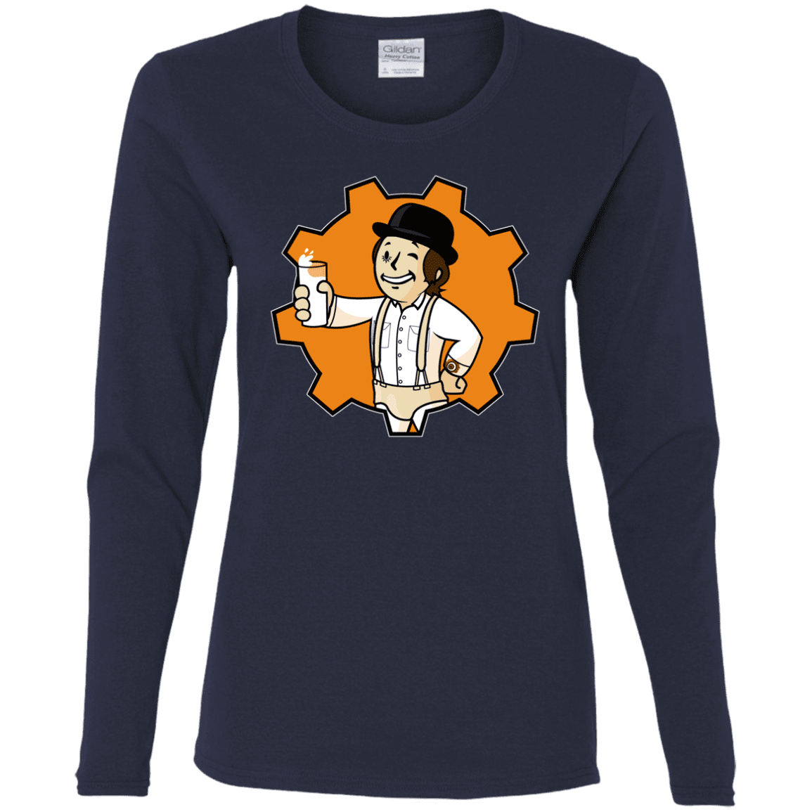 T-Shirts Navy / S Nuka Milk Women's Long Sleeve T-Shirt