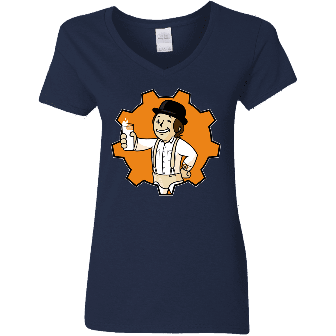 T-Shirts Navy / S Nuka Milk Women's V-Neck T-Shirt