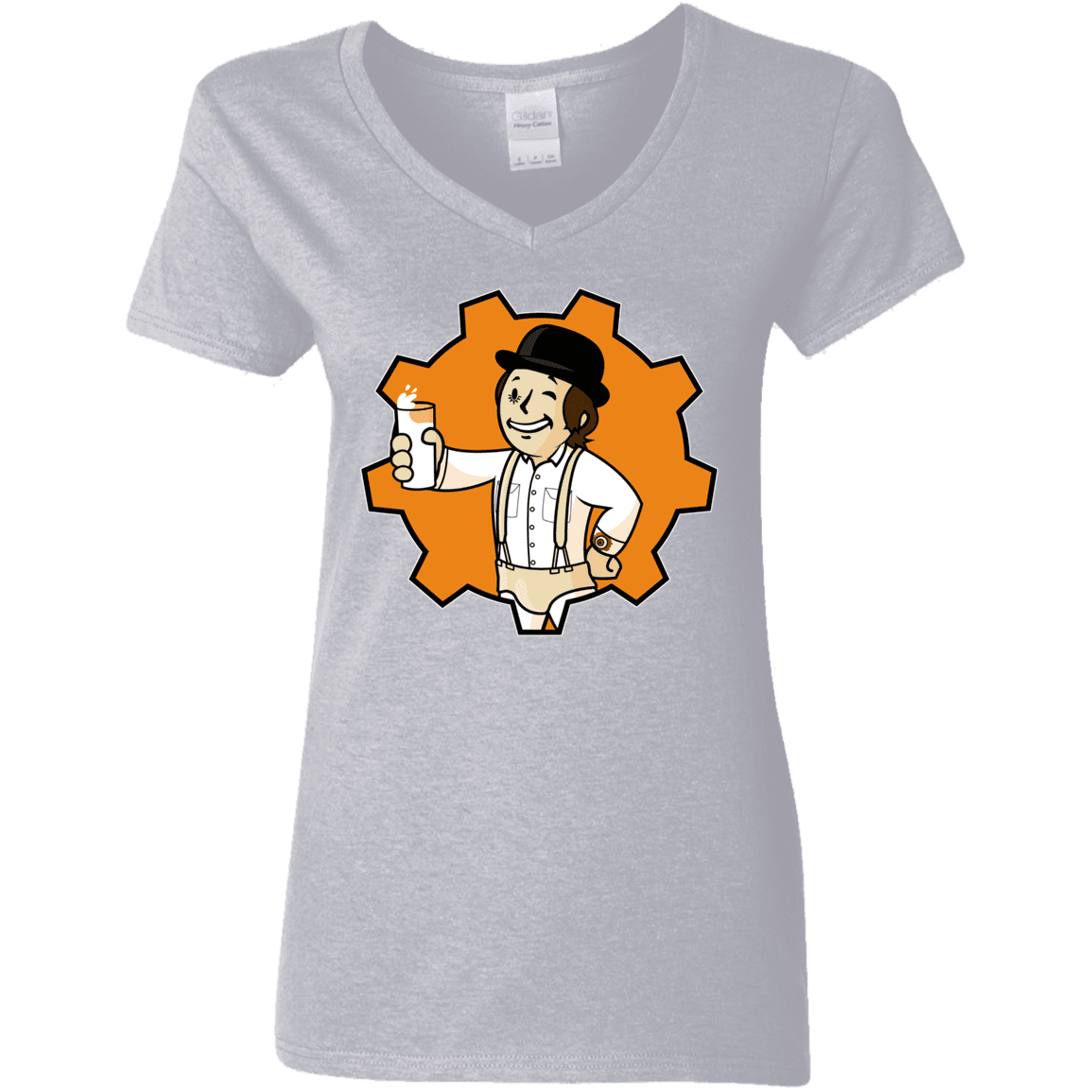 T-Shirts Sport Grey / S Nuka Milk Women's V-Neck T-Shirt